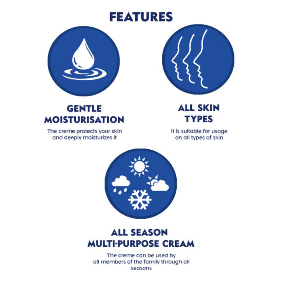 NIVEA Creme|Multi Purpose Cream|Gentle moisturizer|All Skin Types|All Season Cream