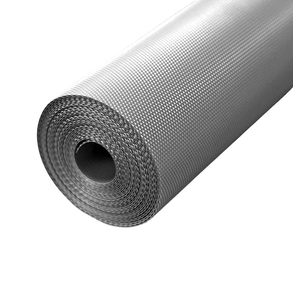 Kuber Industries Diamond Textured Anti Slip Shelf Mat Liner Roll For Kitchen | Drawer (Grey)