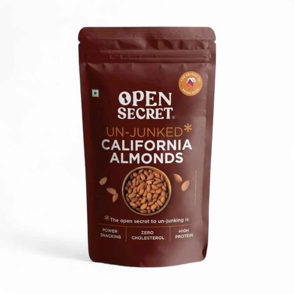 Open Secret Premium California Almonds (Badam) - High Protein, Fasting Vrat Special, Healthy Snacking