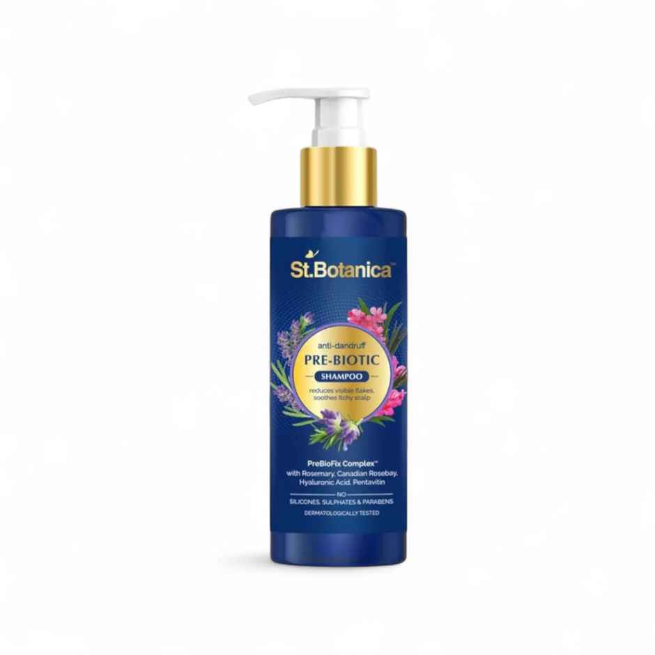 St.Botanica Anti-Dandruff Pre-Biotic Shampoo Reduces Flakes Soothes Itchy Scalp