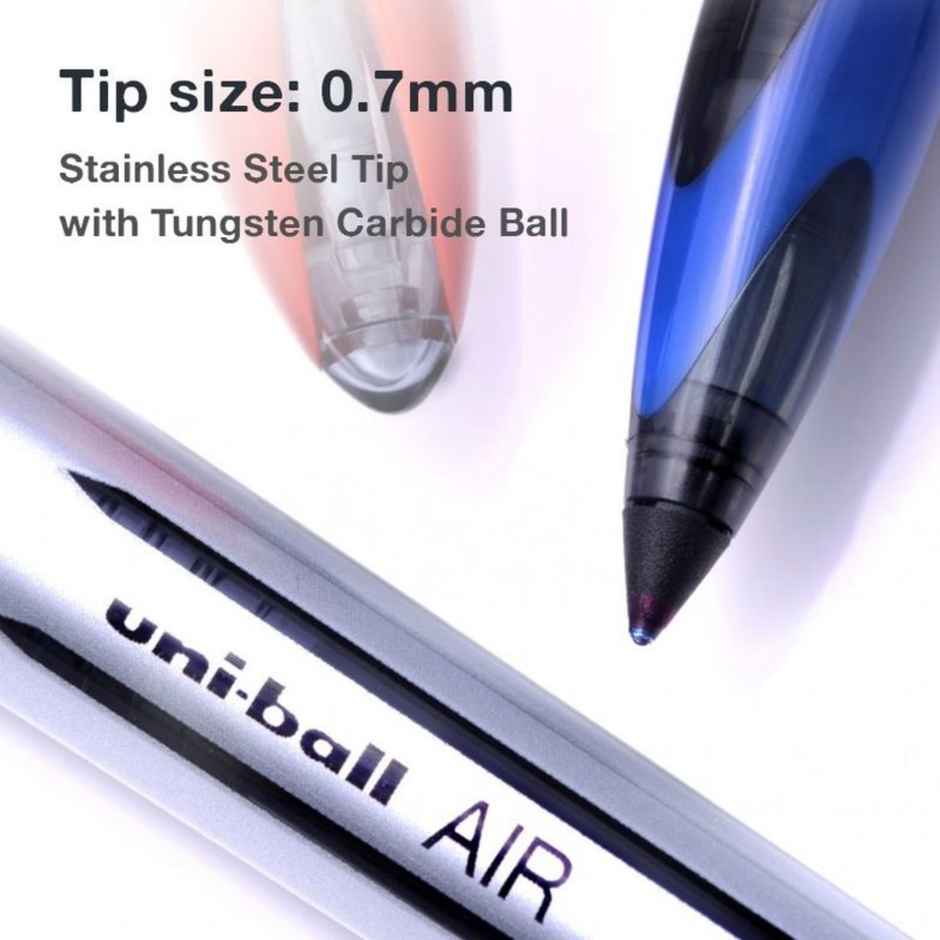 Uniball Air Roller Ball Pen, UBA 188 L, 0.5 mm Tip, Blue Ink