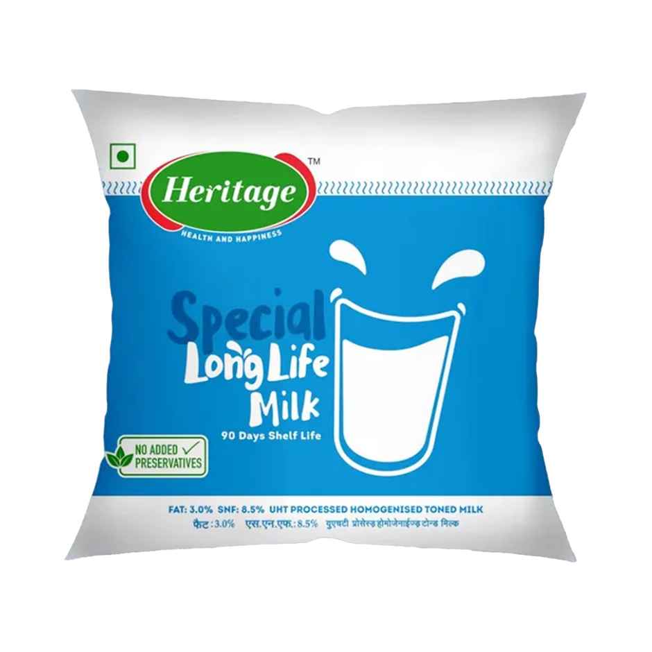Heritage Special Long Life Toned Milk (Pouch) Combo