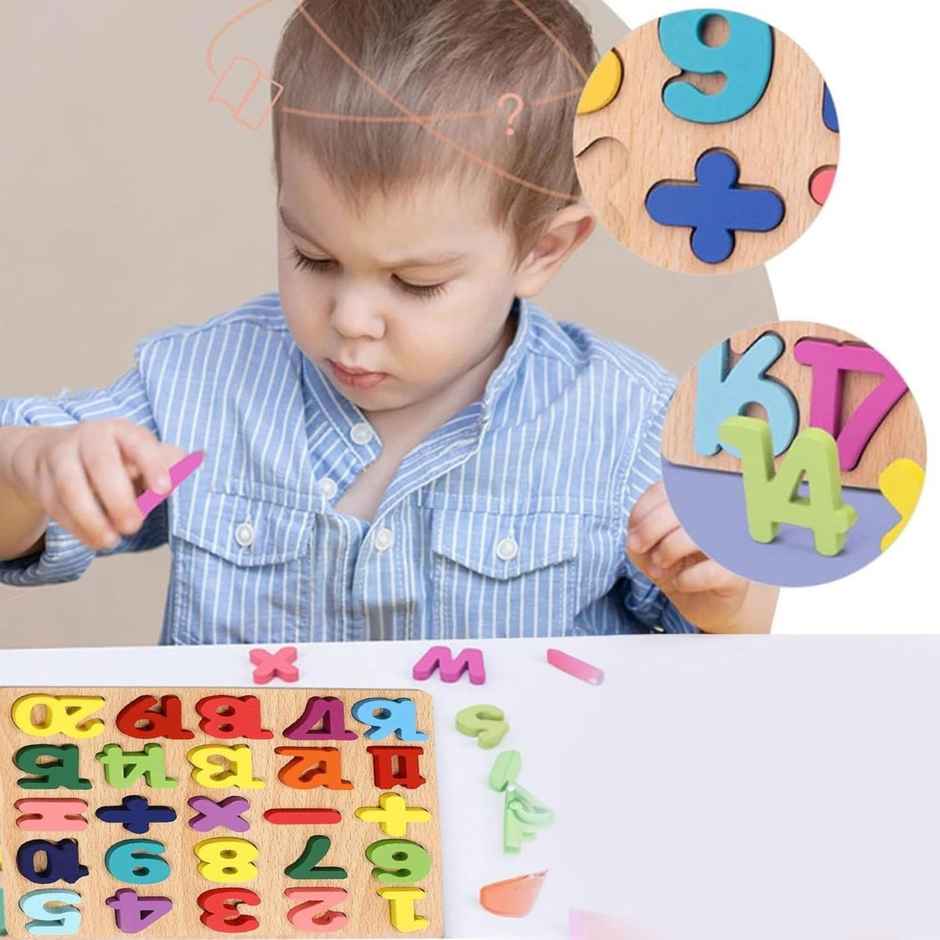 Kidology Wooden Puzzles for Toddlers Kids | Number Puzzle | Colour Matching Puzzles Board