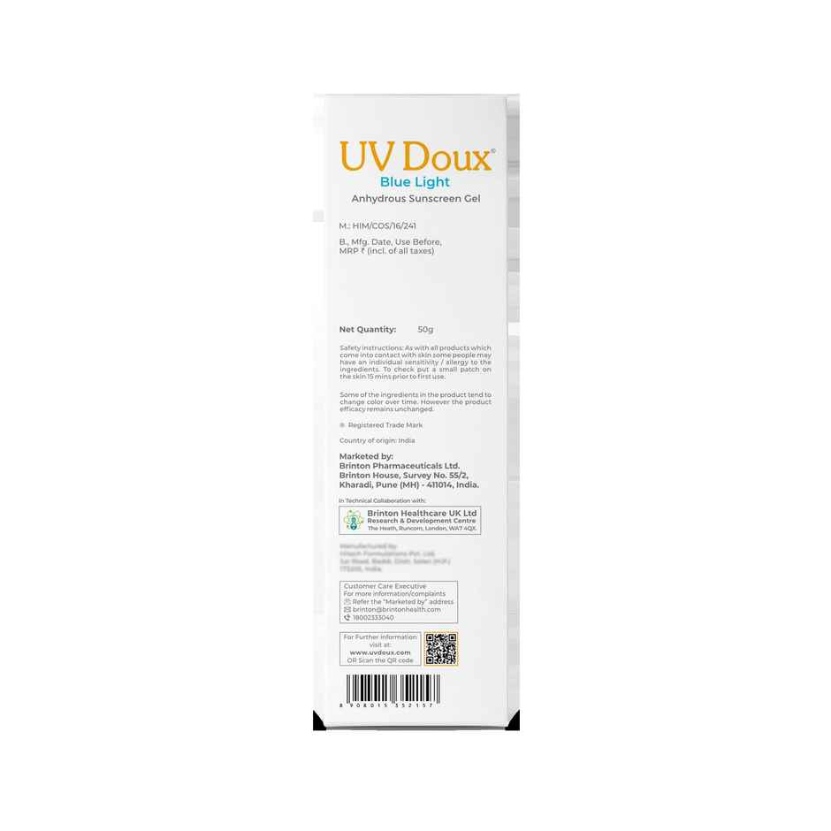 UV Doux Blue Liht Sunscreen Gel