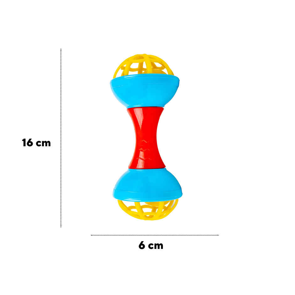 Ratna's Junior Dumbell Rattle | PVC | Assorted