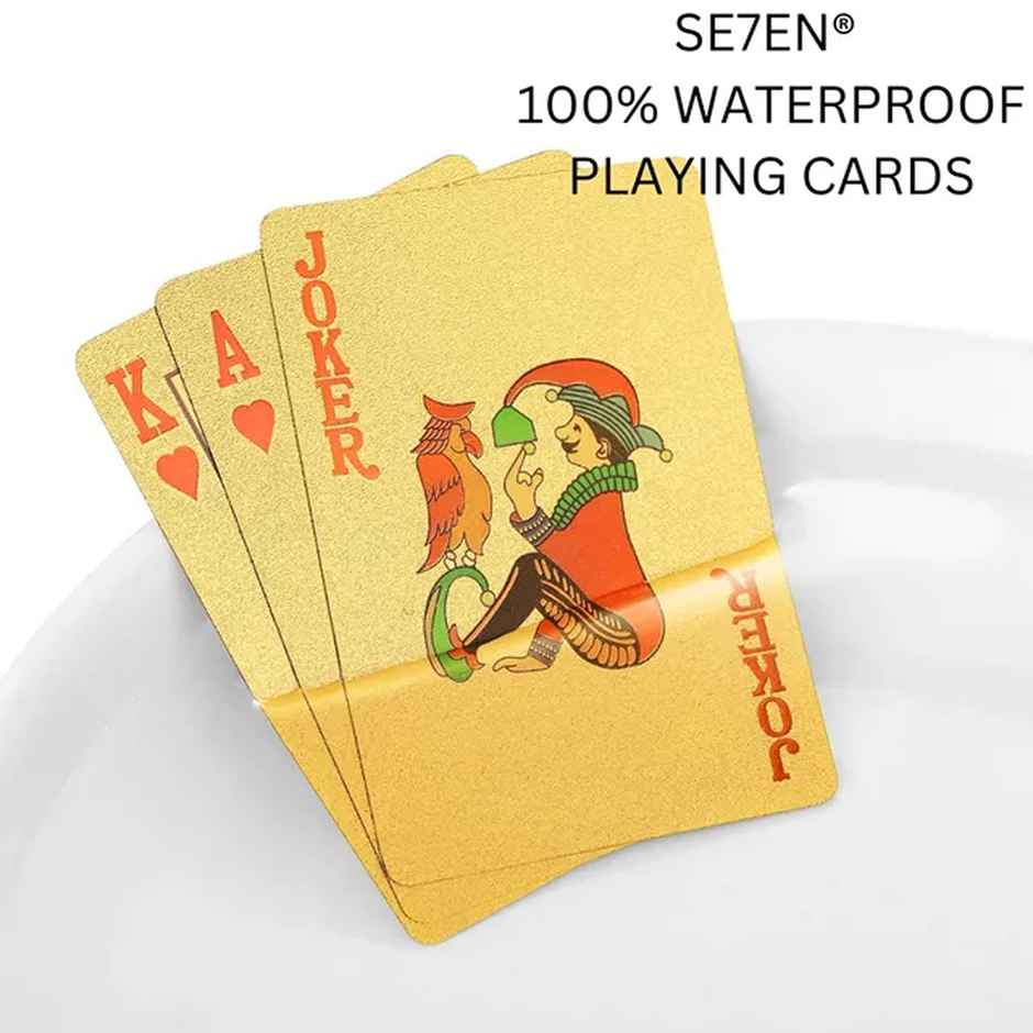Se7en Gold Plated Poker Playing Cards