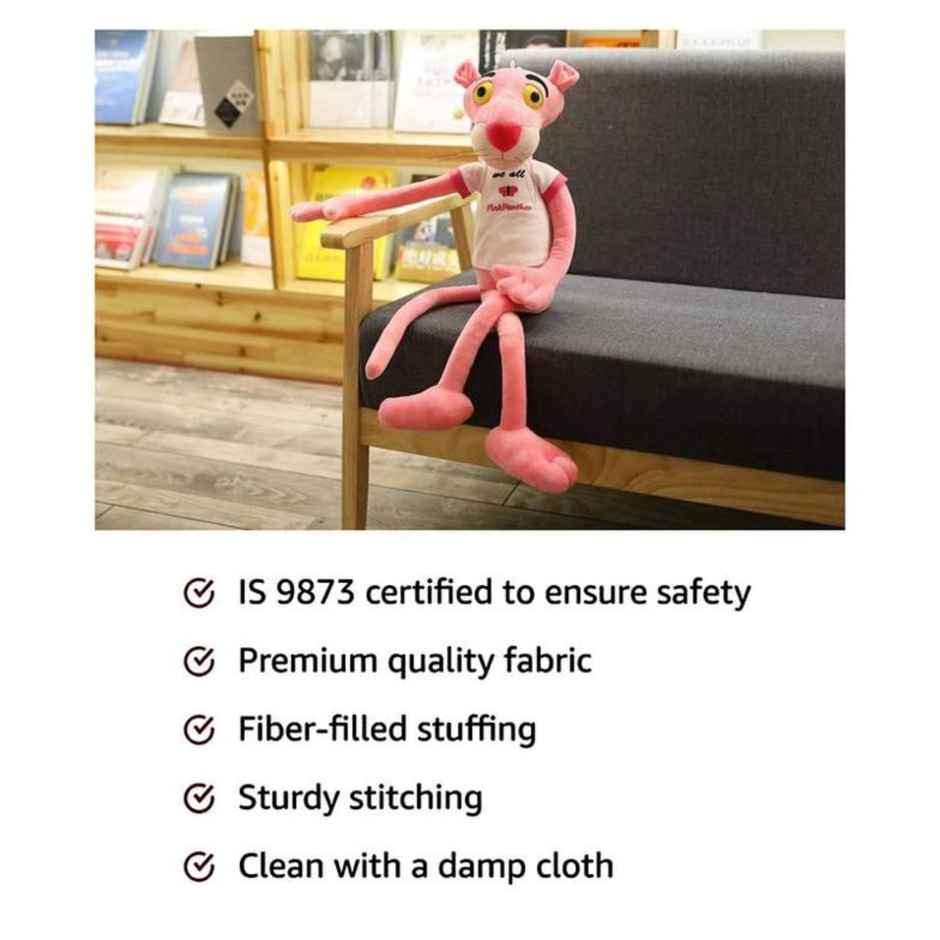 DearJoy Pink Colored Panther Baby pillow cum soft toy pink 55 cm