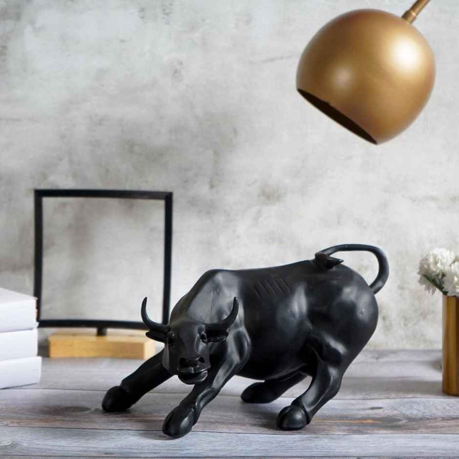 The Artment Surreal Charging Black Bull Animal Showpc For Home Decor