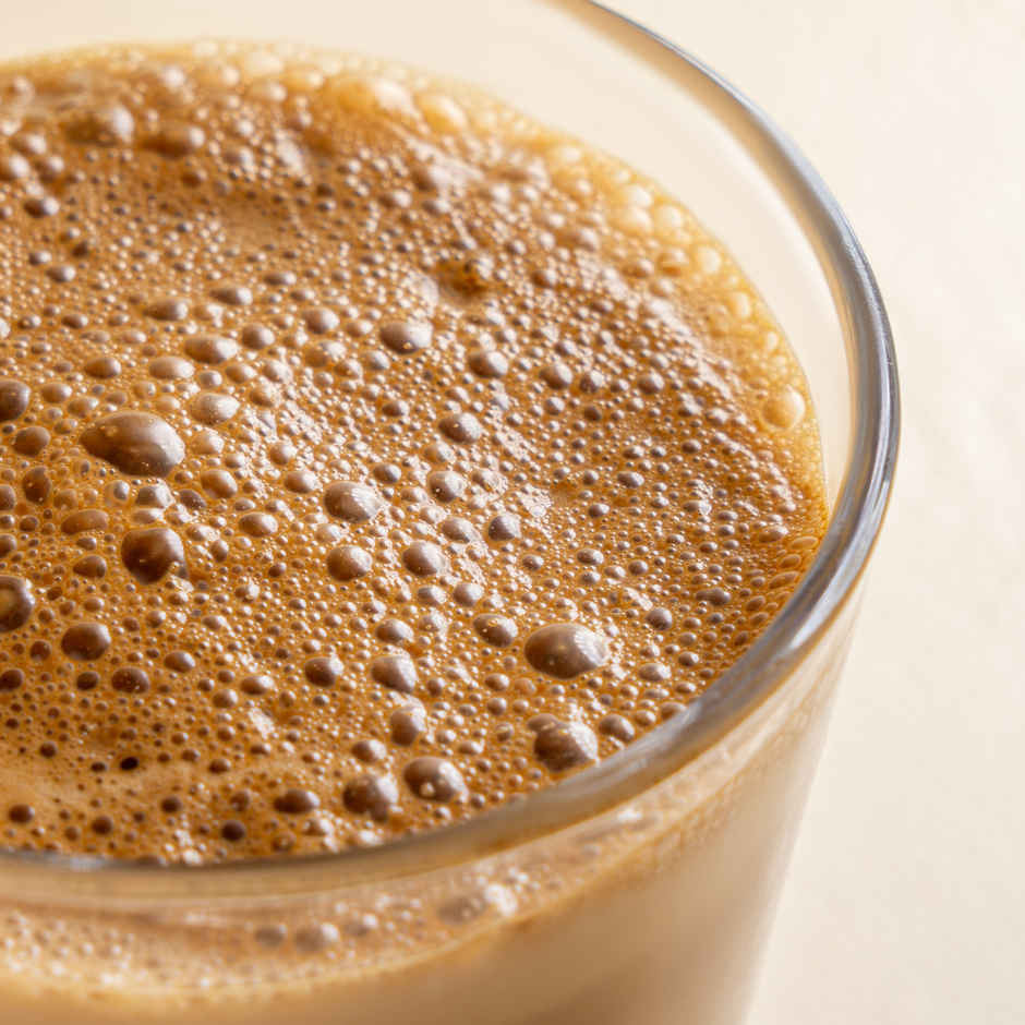 Hazelnut Cold Coffee + Chocolate Mousse  