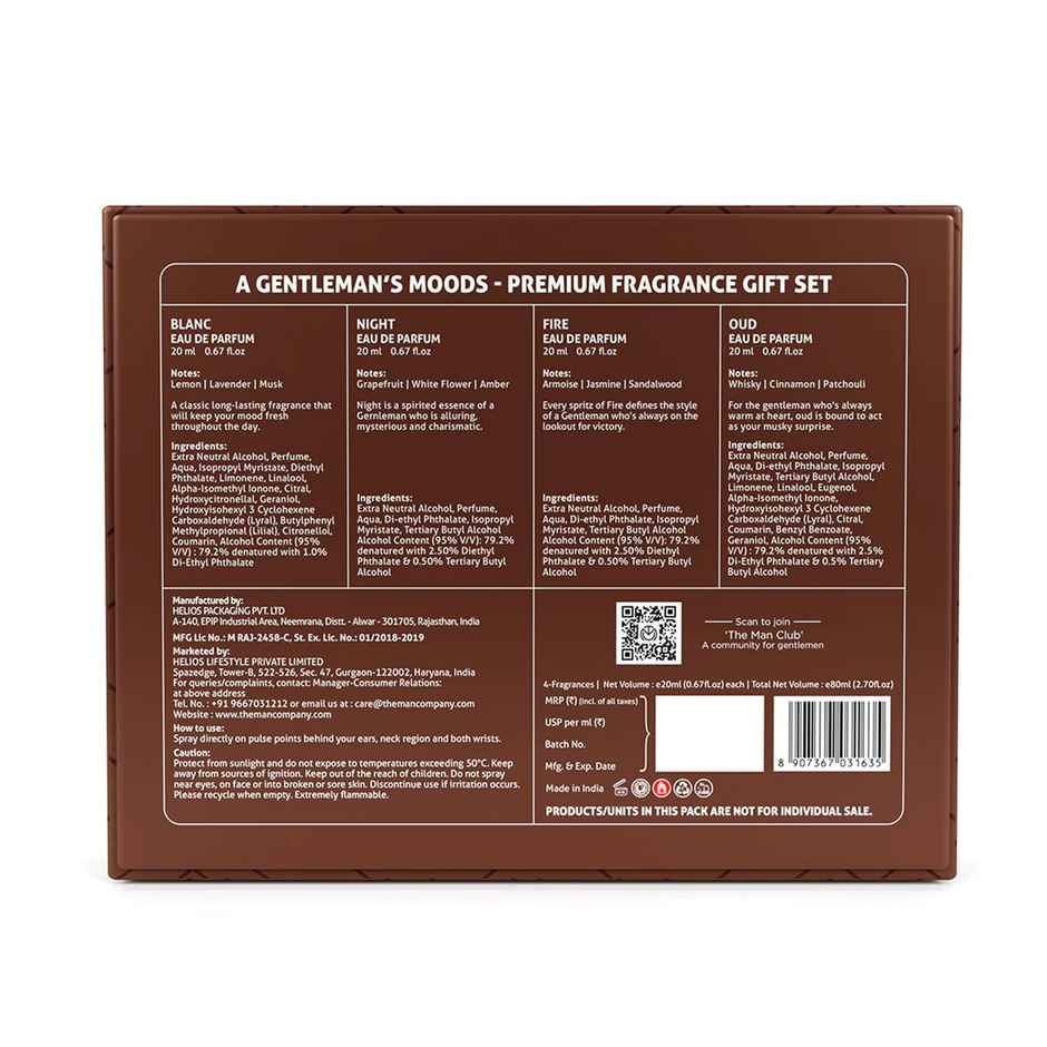 The Man Company Men's Luxury Perfume Gift Set - specially curated gentleman's moods