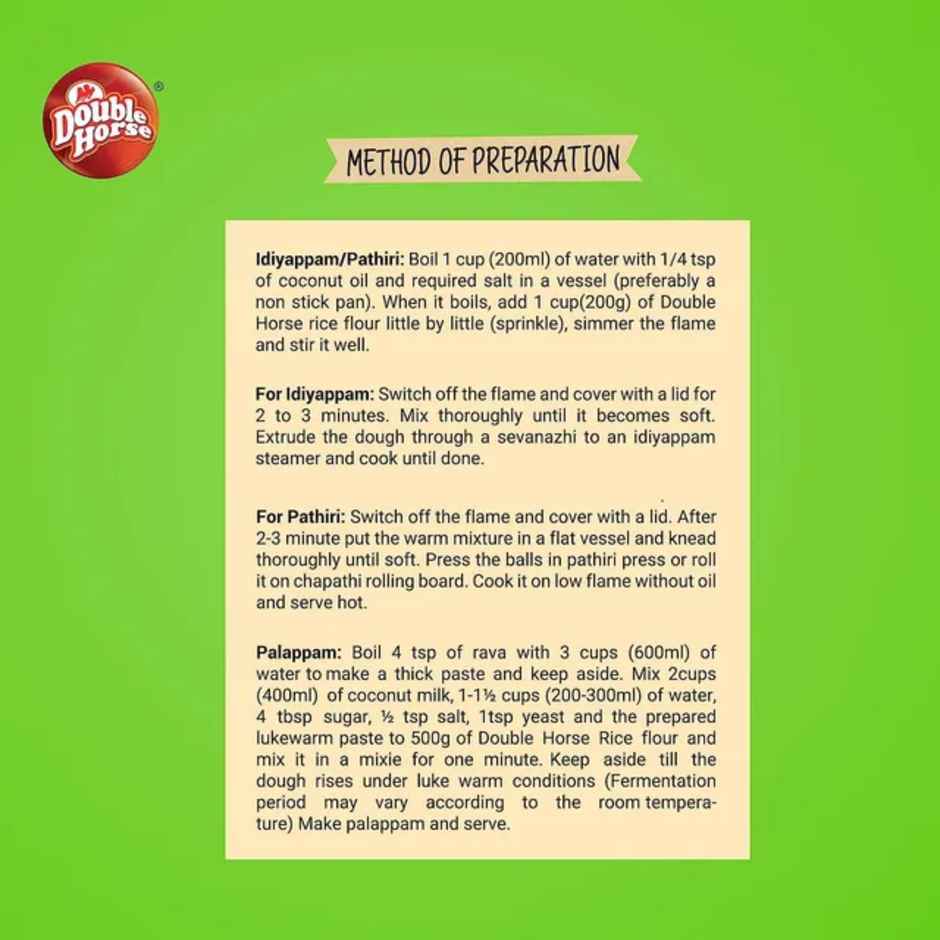 Double Horse Appam/Idiyappam/Pathiri Rice Flour