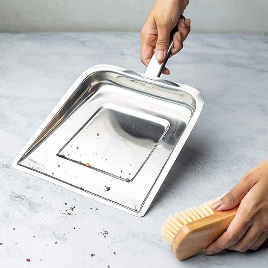 JASCO Stainless Steel Dustpan for Home and kit
