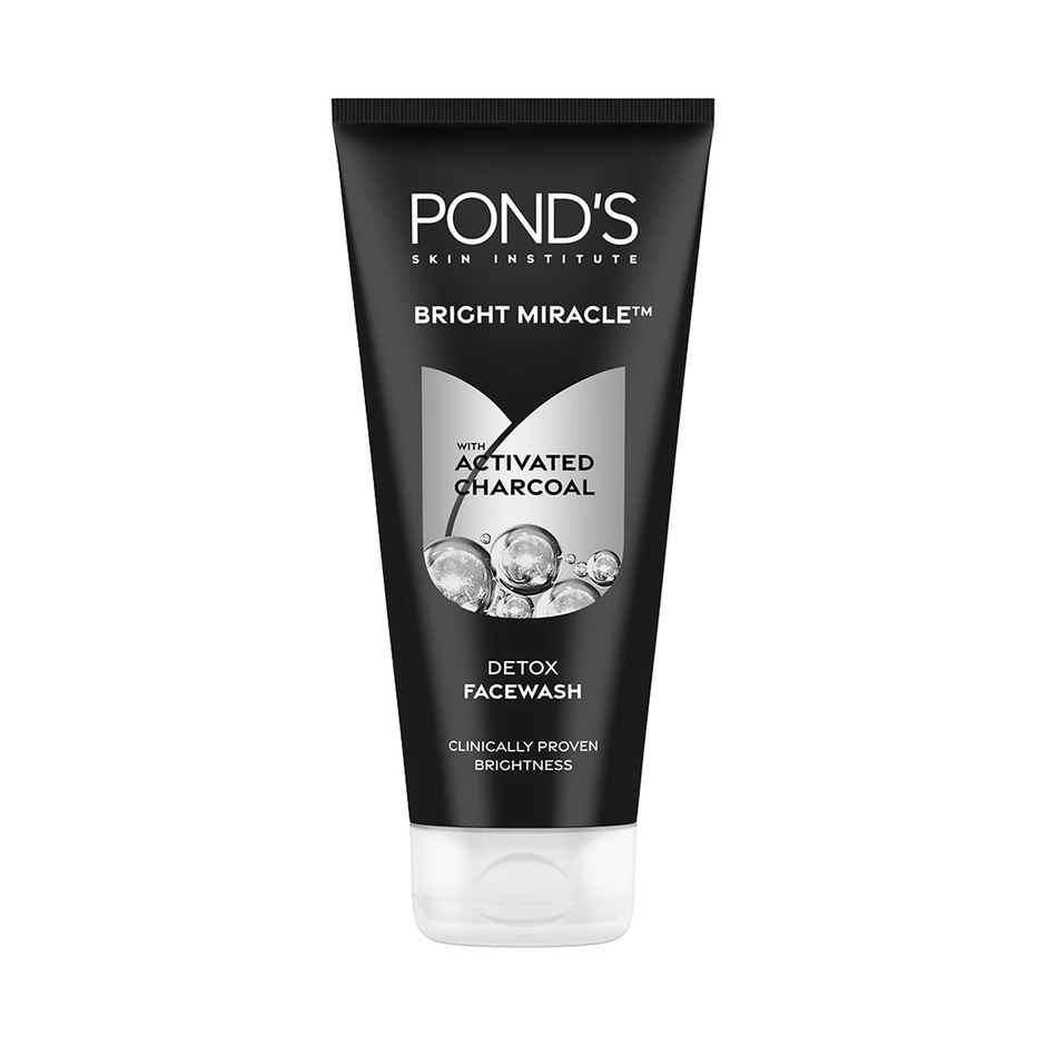 Pond's Bright Miracle Detox Facewash With 10X Power Of Charcoal