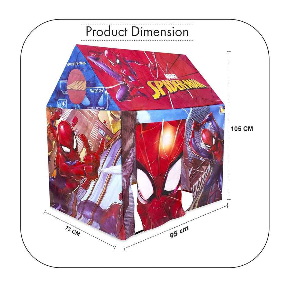 Itoys Marvel Spiderman Theme Jumbo Size Home Pretend Play House Tent For Kids Girls And Boys