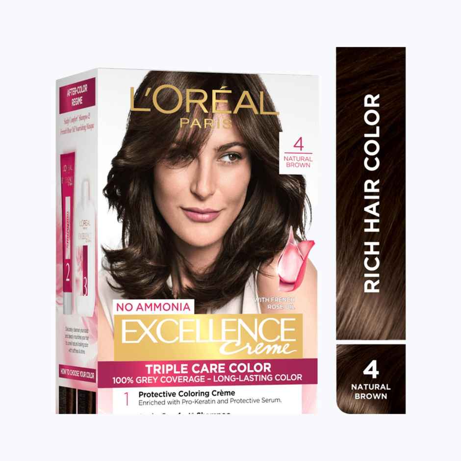 L'Oreal Paris Excellence Creme Hair Color 4 Natural Brown