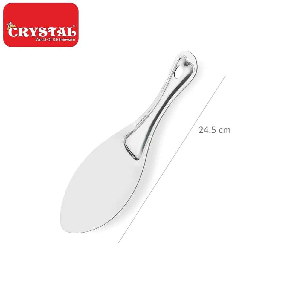 Crystal Stainless Steel Rice Server Silver Standard