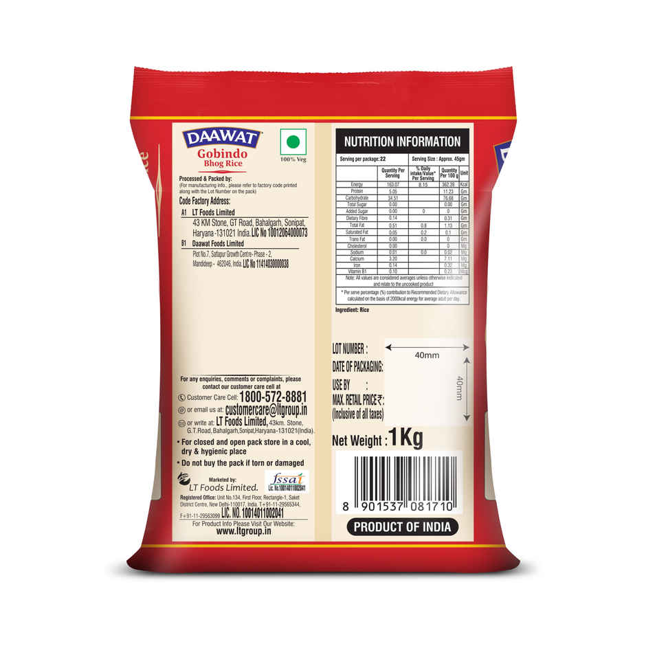 Daawat Gobindho Bhog Rice