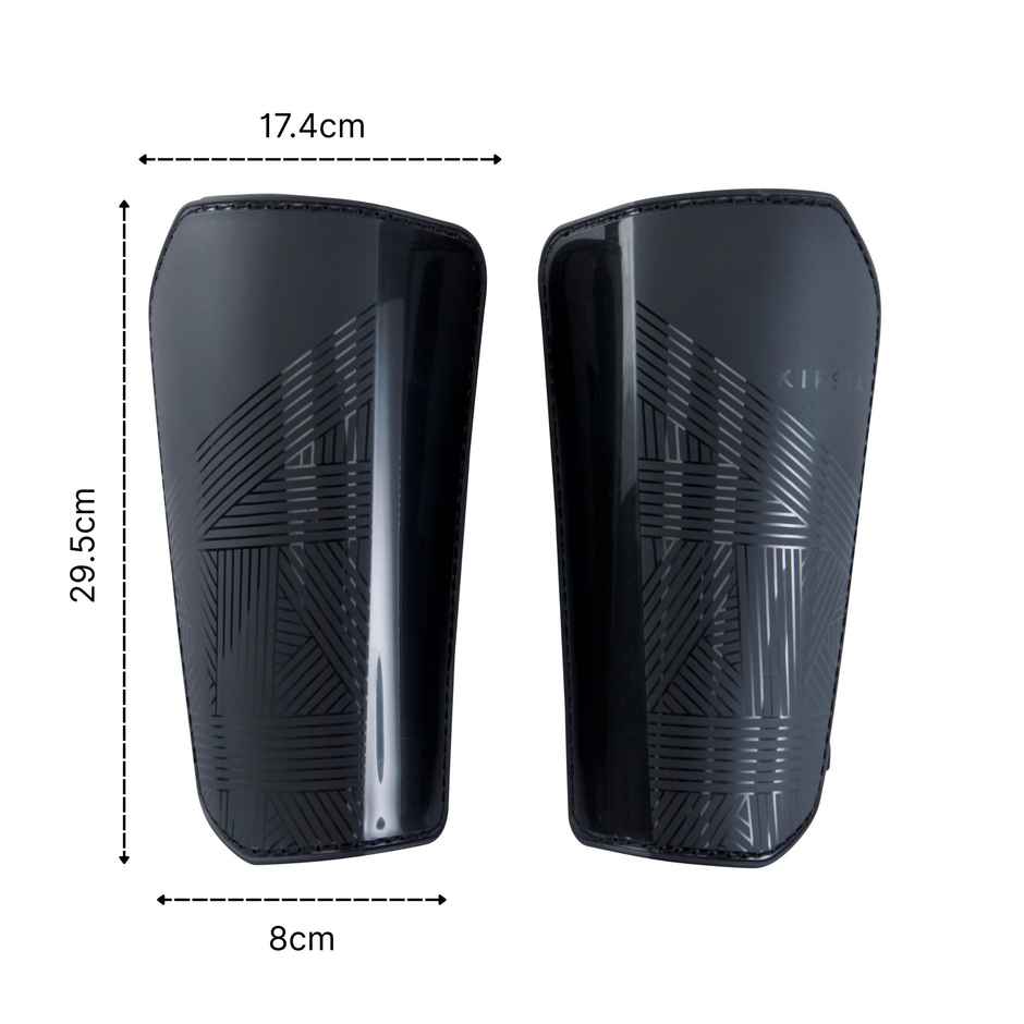 Decathlon | Kipsta Adult Football Shin Pads Essential | Black - L