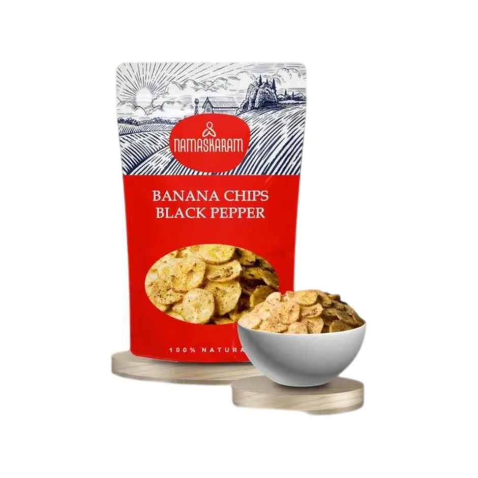 Namaskaram Banana Chips Original Style Black Pepper