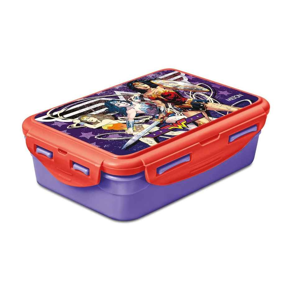 Milton Mini Fun Treat Super Hero Lunch Box (Purple/Brown, Pack Of 1)