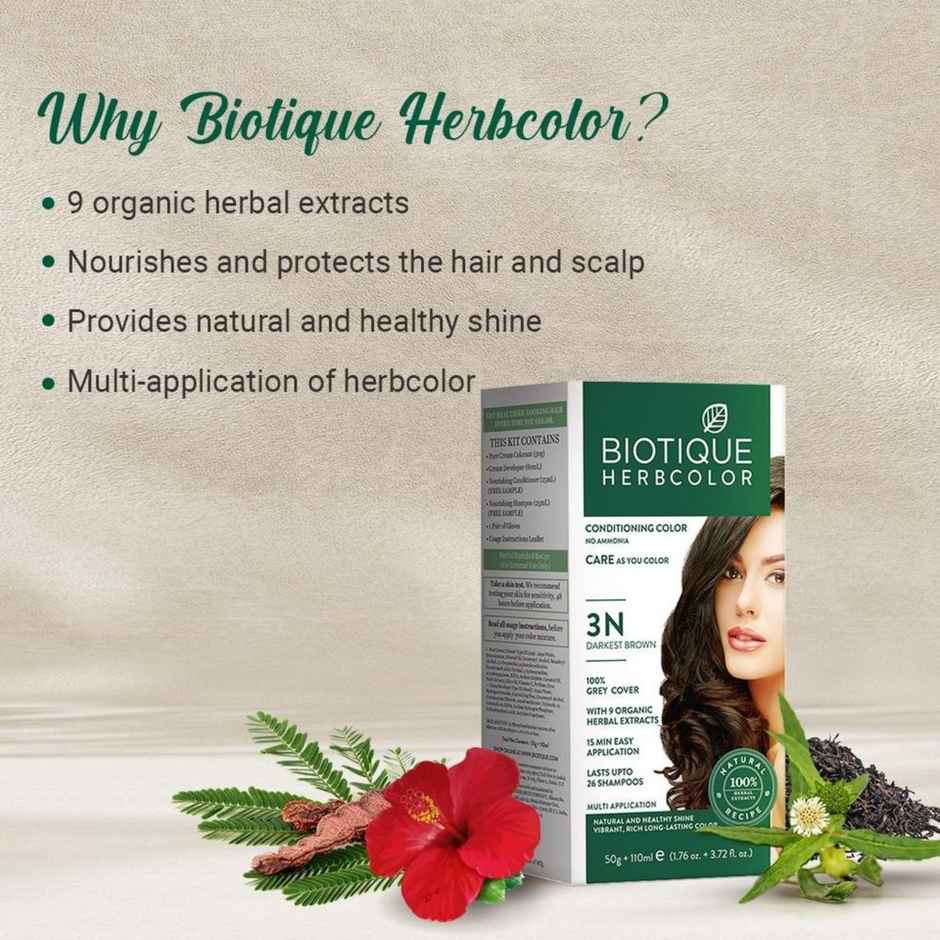 Biotique Herbcolor 4N Brown