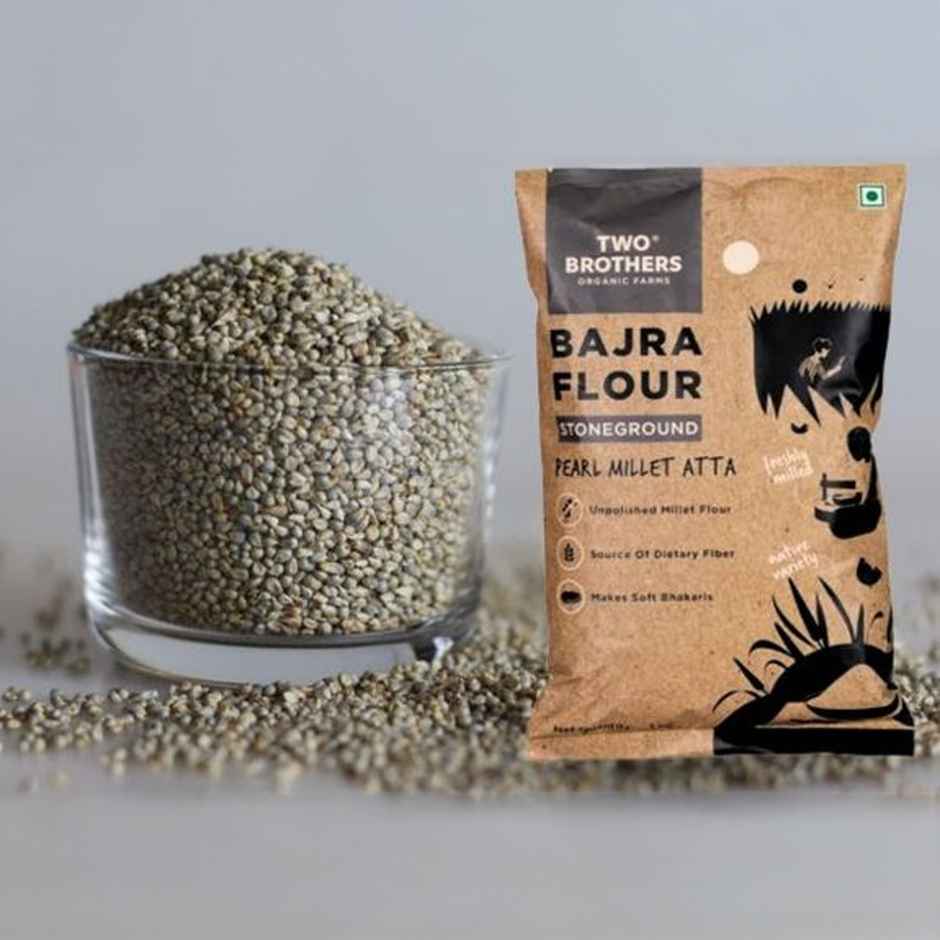 Two Brothers Bajra Flour, Stoneground, Pearl Millet Atta