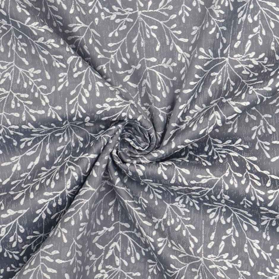 Florida Pearl 7 Feet Curtains for Living Room Bedroom Balcony Charcoal