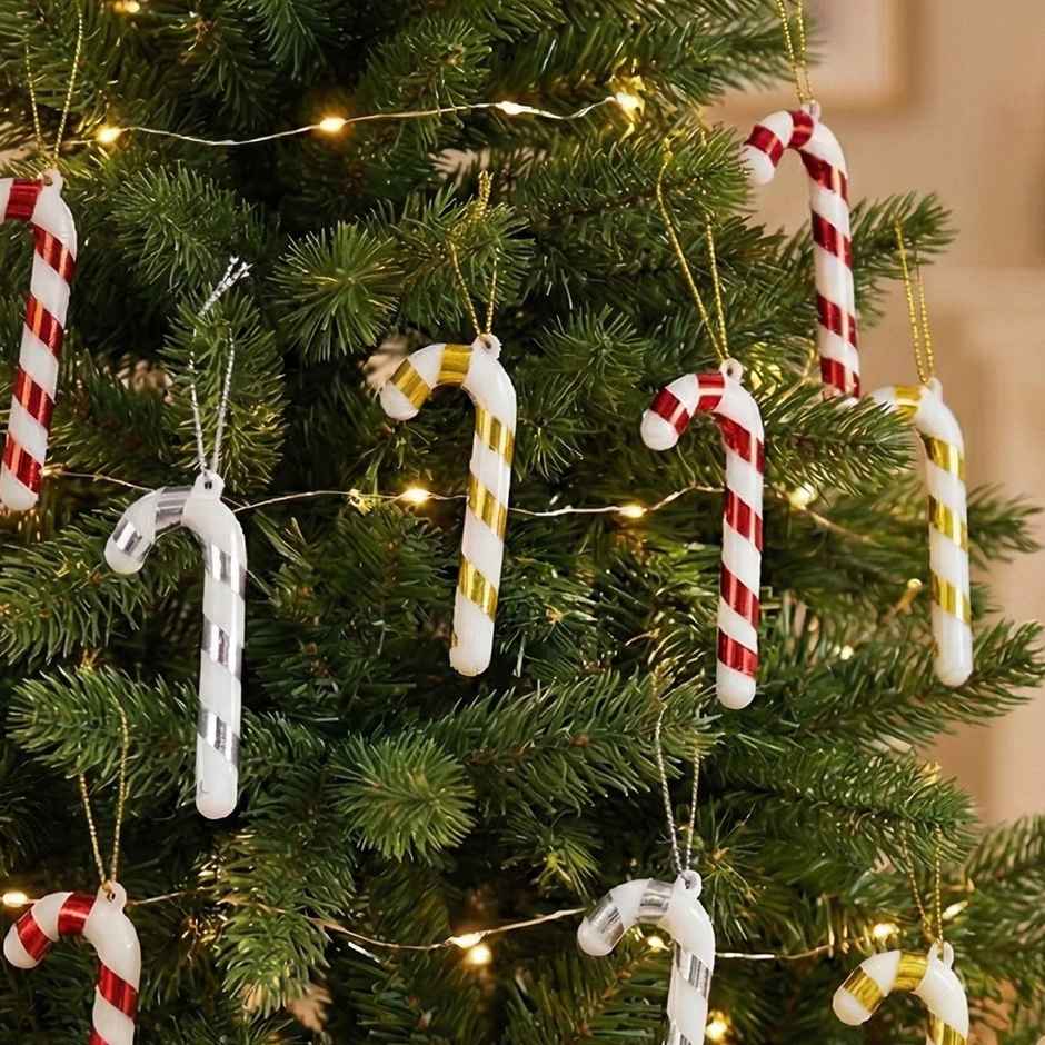 Christmas Tree Candy Cane Ornaments | 7 cm | Multi Color | Mad Over Print