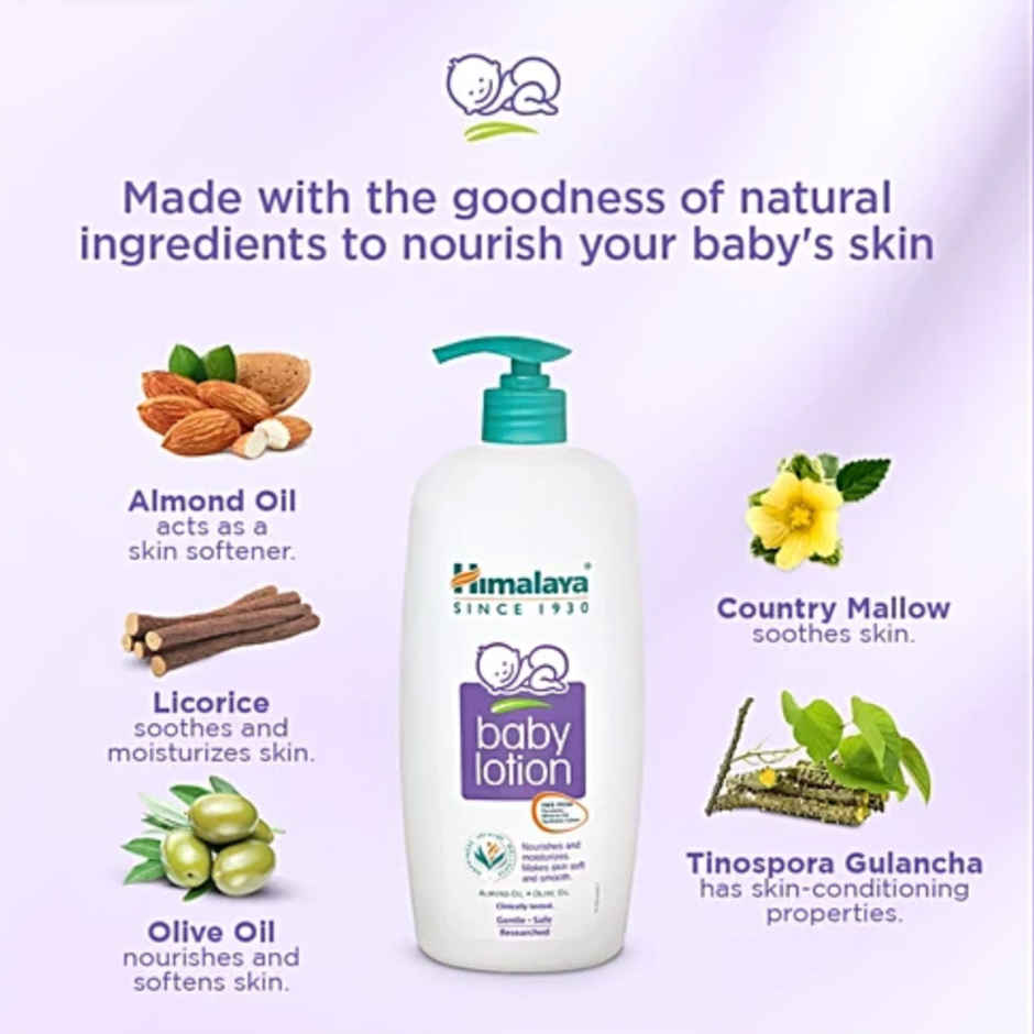 Himalaya Baby Lotion with Almond & Olive Oil Lotion