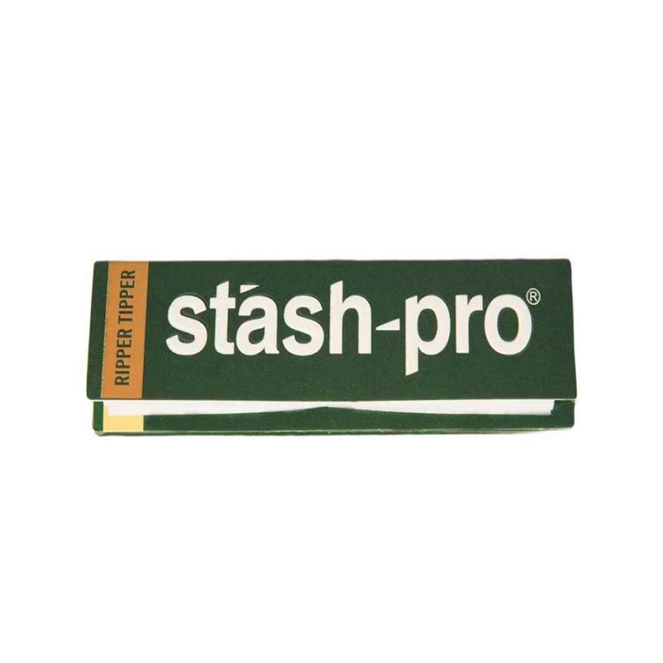 Stash-Pro Brown Ripper Tipper 32 Roach 32 Paper (1pc) & Flik Non-Refilable Smart Lighters | Assorted (1pc) Combo