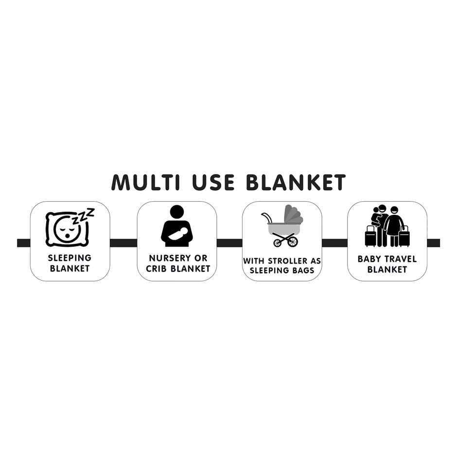 Oyo Baby Baby Blanket New Born Babiesall Season Unicorn Plain Pink