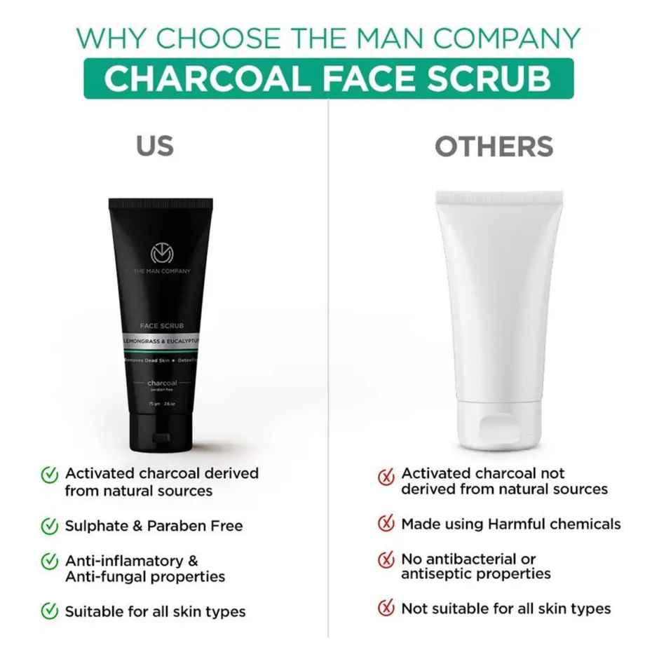 The Man Company Face Scrub Lemongrass And Eucalyptus