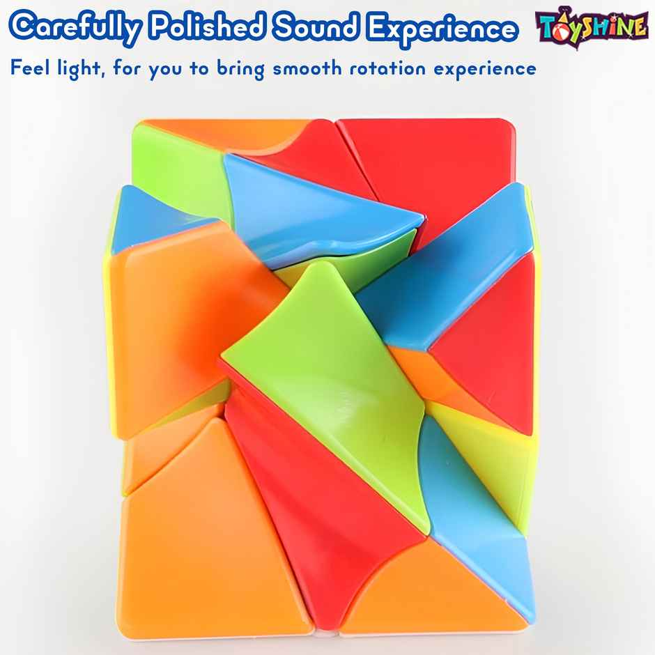Toyshine Twist Shape 3x3x3 Speed Cube - Stickerless Brainstorming Puzzle for Kids & Adults