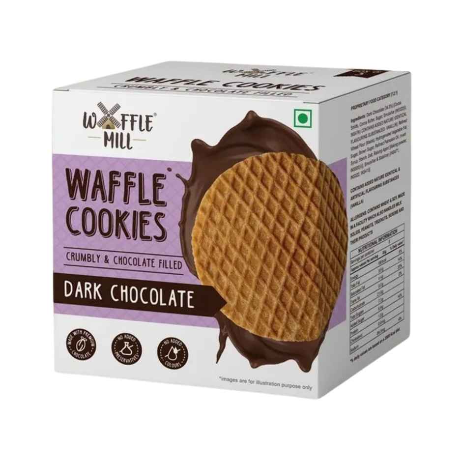 Waffle Mill Cookies Dark Chocolate