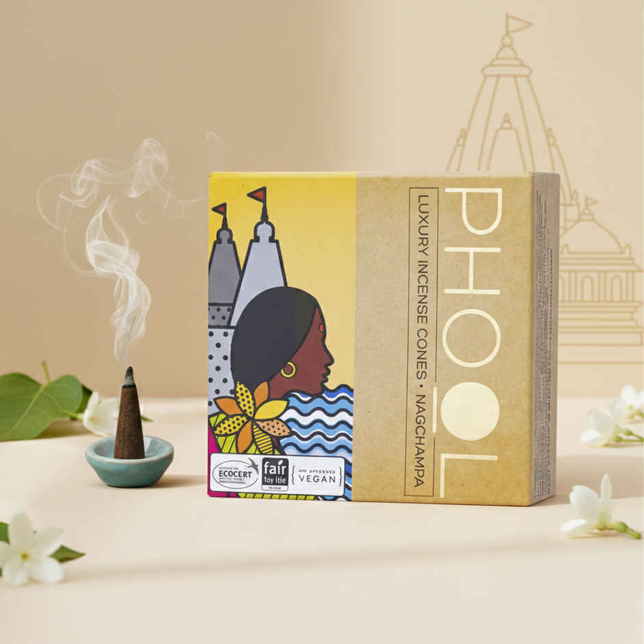 Nagchampa Dhoop Cones | 100% Natural Certified Incense Cones | Phool