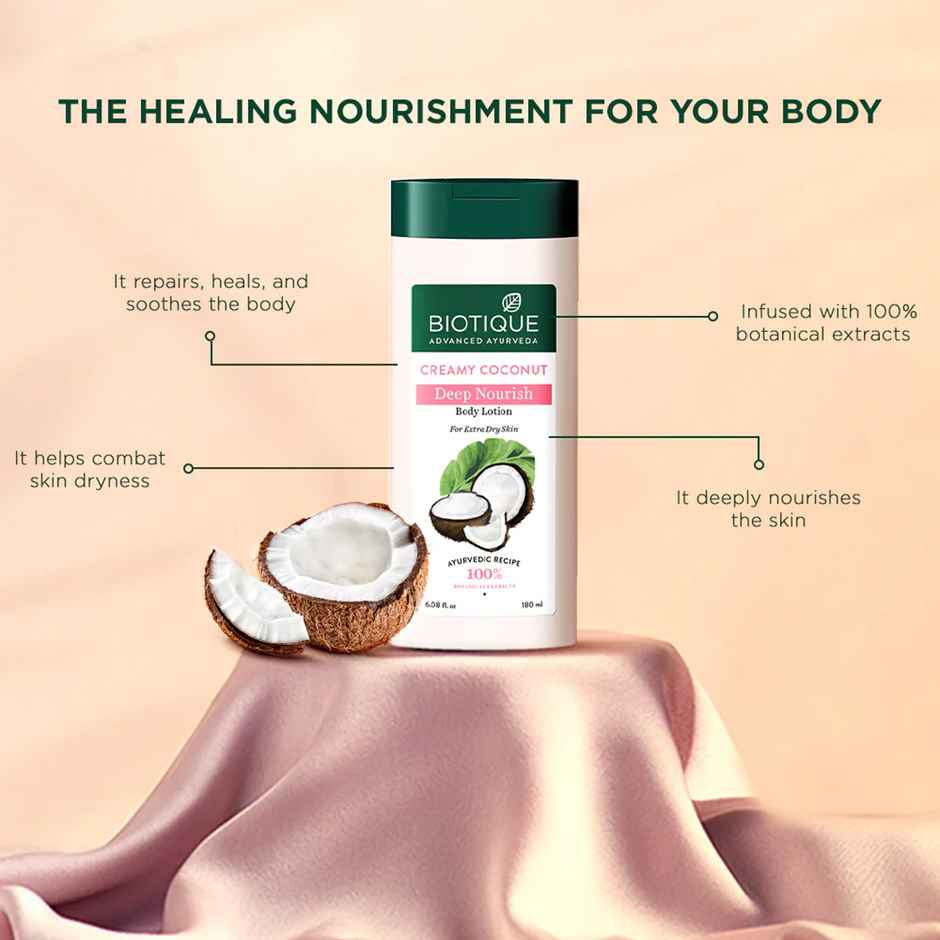 Biotique Creamy Coconut Deep Nourish Body Lotion