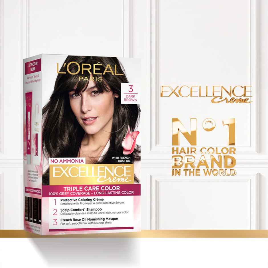 L'Oreal Paris Excellence Creme Hair Color 4 Natural Brown
