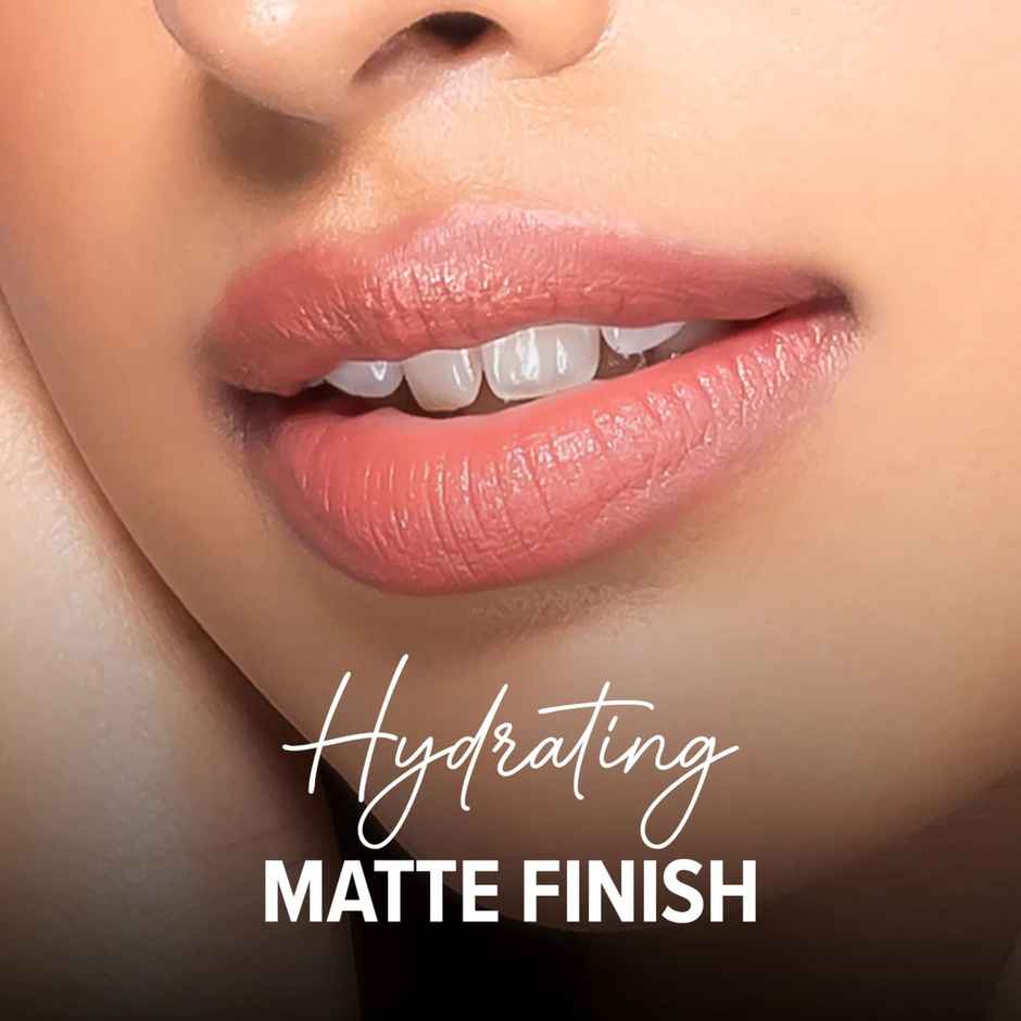 Mila Beaute Comfort Matte Lipstick | Pigmented & Long-Lasting | Coral Nude