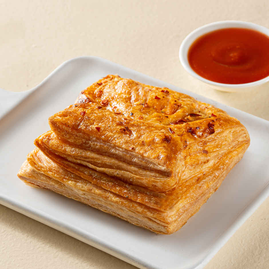 Veg Puff + Classic Cold Coffee