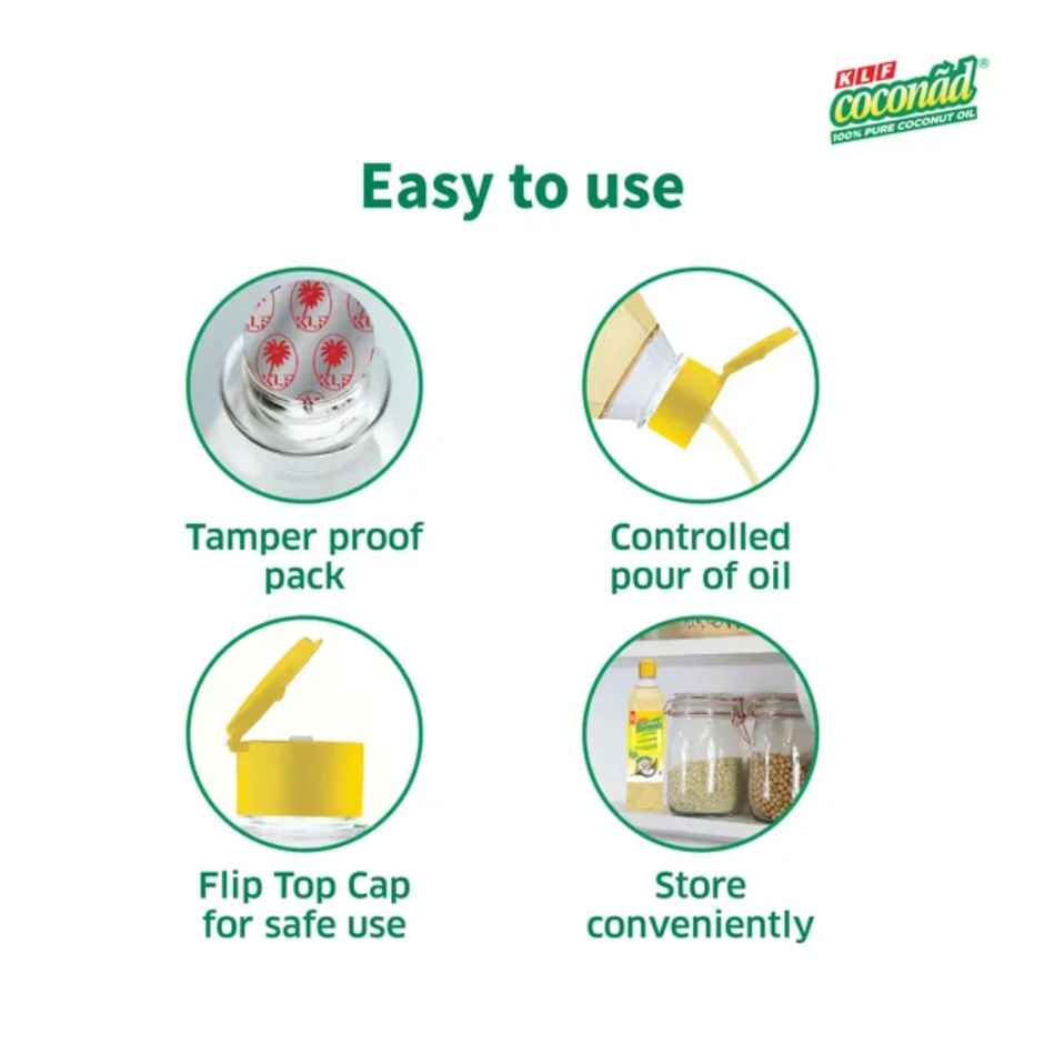 KLF Coconad Absolutely Pure Coconut Oil | Bottle