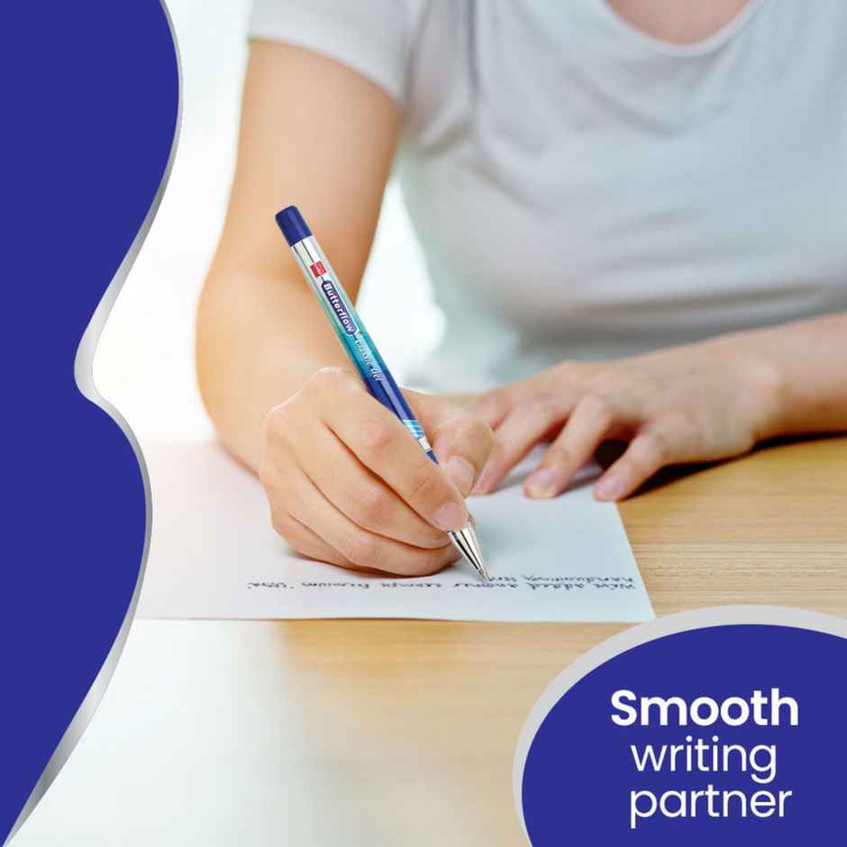 Cello Butterflow Classic Gel pen Blister (2 Blue + 1 Black )