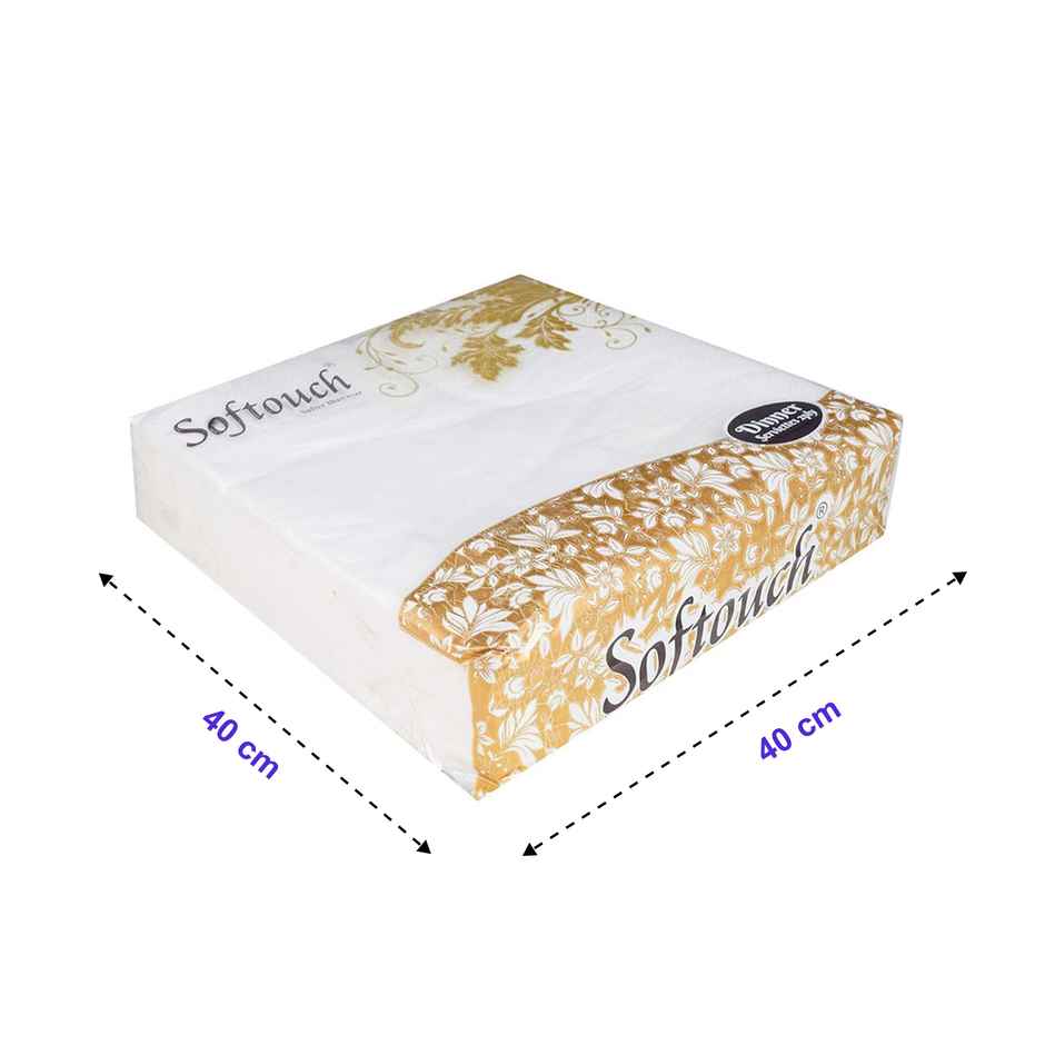 Softouch Dinner Tissue Paper 40x40 cm 2 Ply 50 Pcs