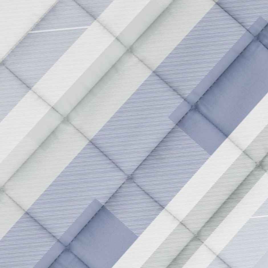 Nautica Super Soft 100% Cotton Fabric Comforter for All Weather | Double Size | Geometric | Blue