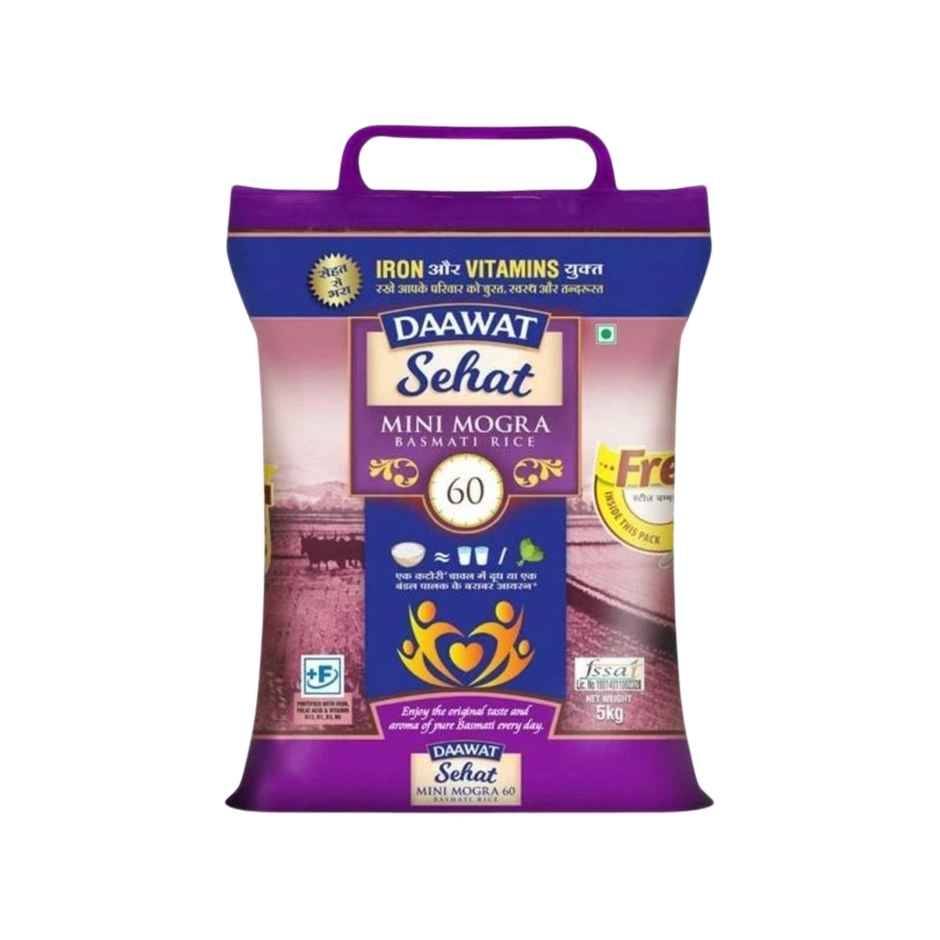 Daawat Rozana Basmati Rice Mini Mogra 60 | Medium Grain