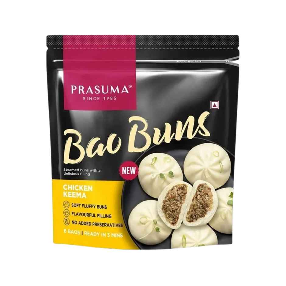 Prasuma Bao Buns - Chicken Keema(100gms) & Prasuma Bao Buns - Butter Chicken(300gms) Combo