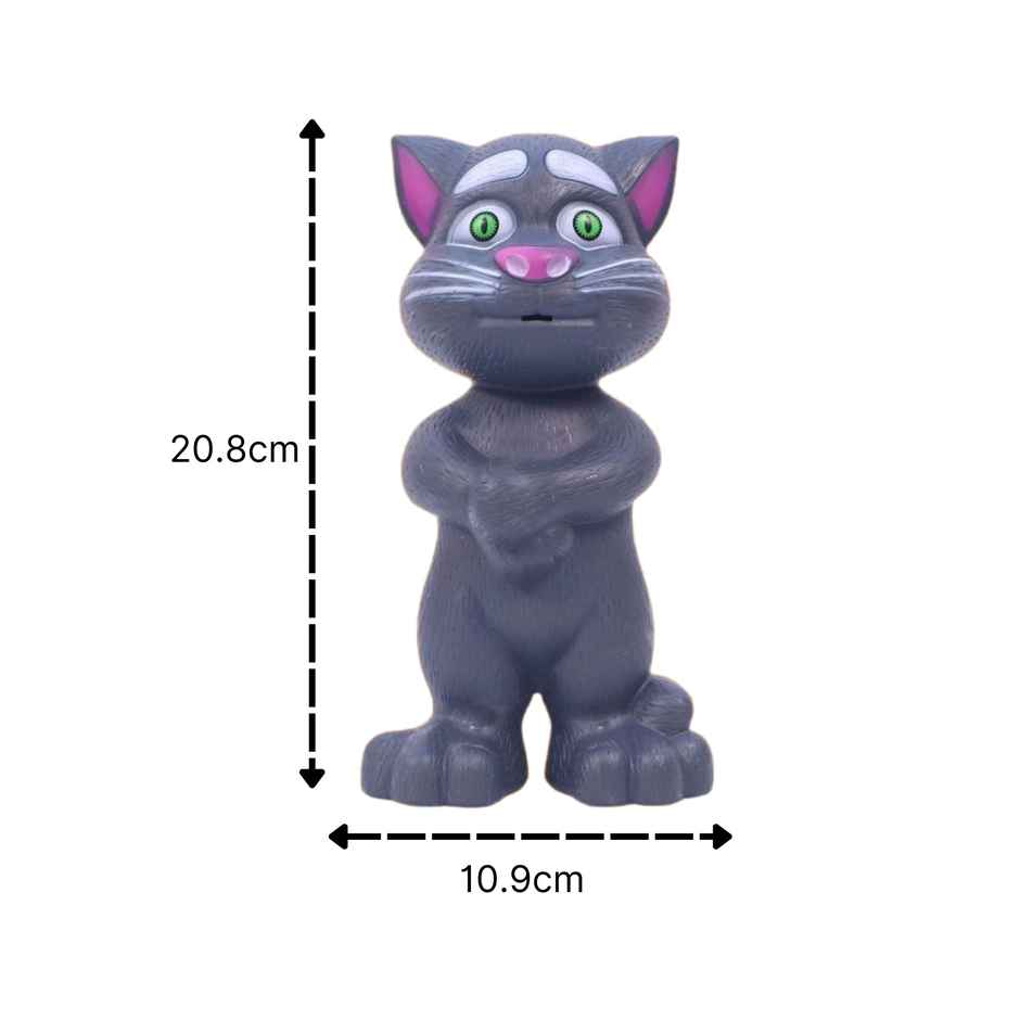 Toyshine Mimicing Repeat What You Say Talking Cat For Kids Birthday (2-5 Year Old) - Grey