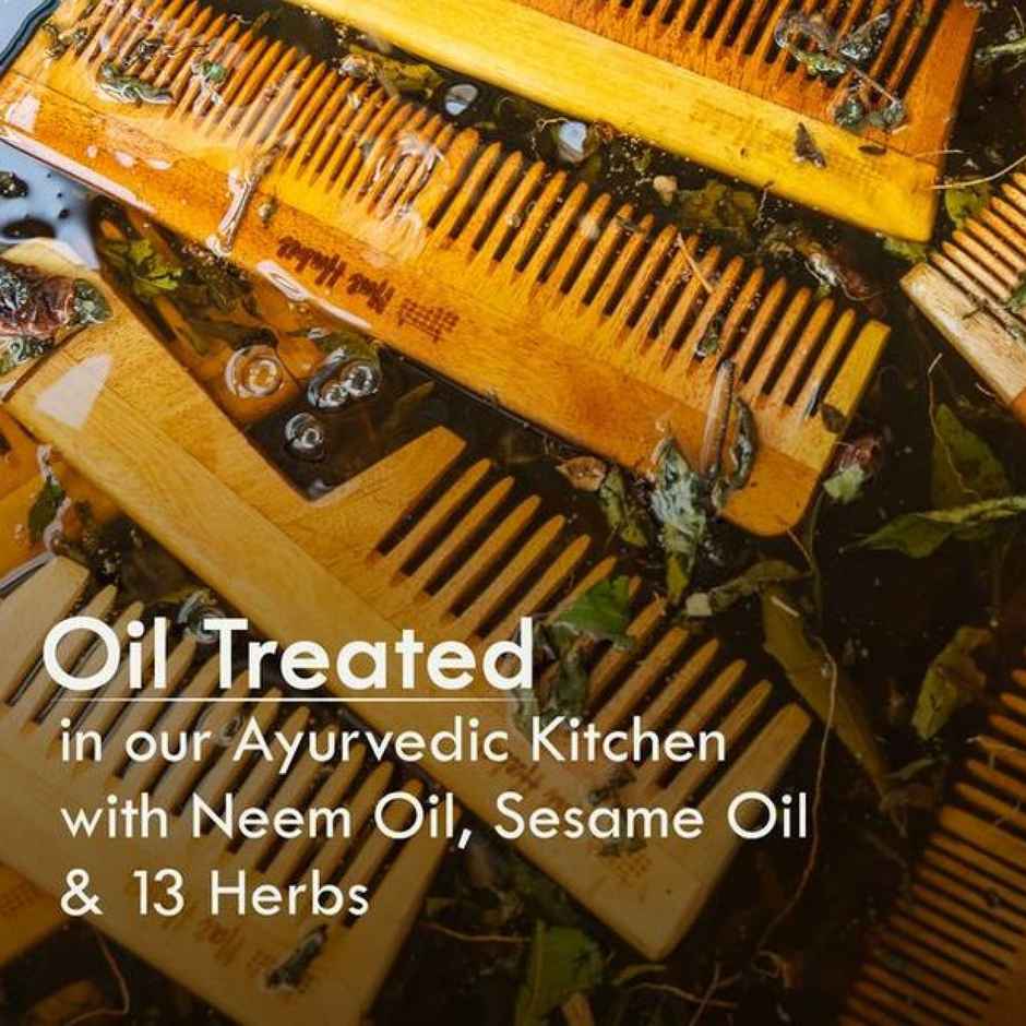 Nat Habit Oil Treated Wide Tooth Wooden Comb