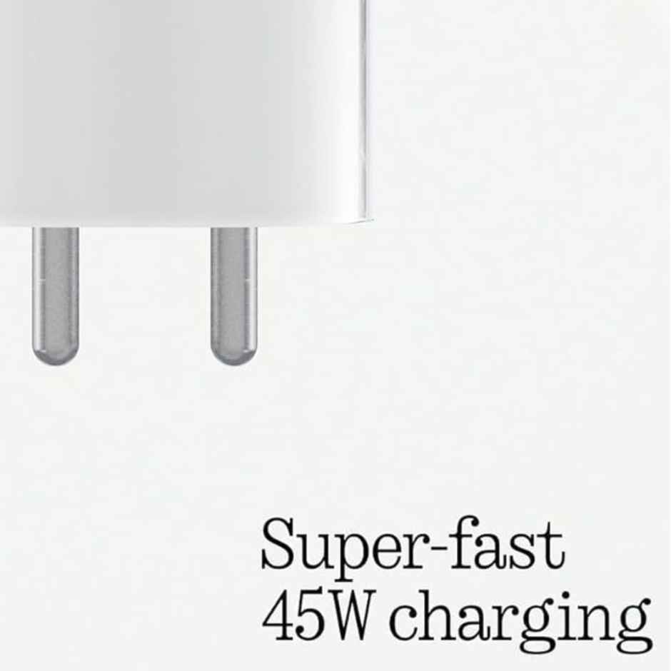 Ailkin 45W Super Fast Charger Adaptor for CMF|Nothing Phone 1| 2A| 2| Buds| 45W Power Adapter|White