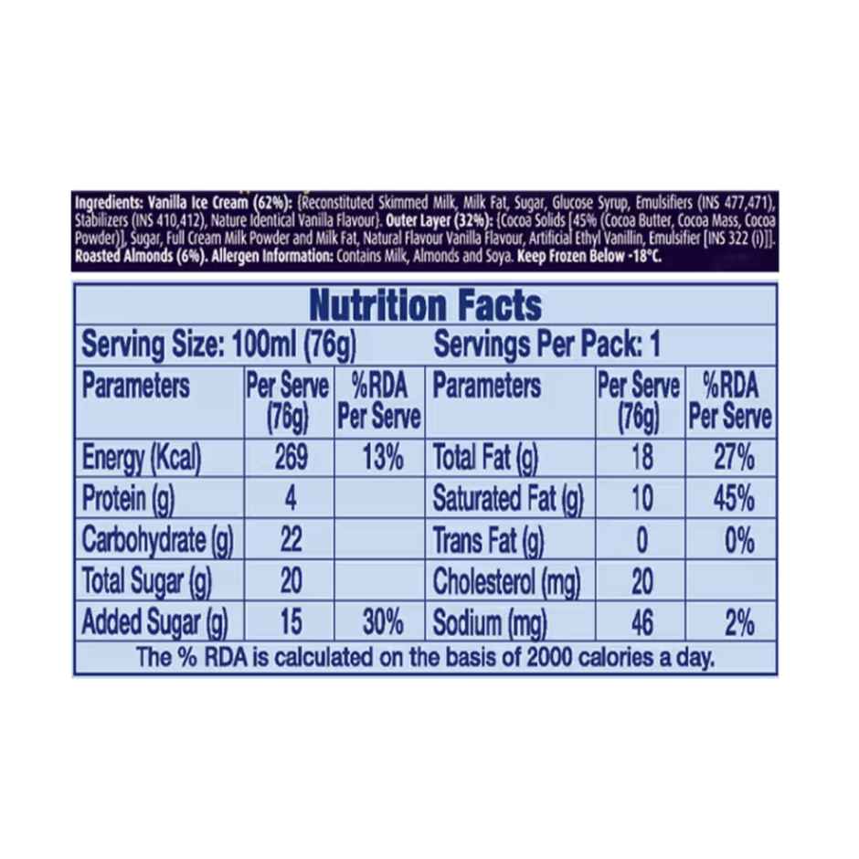 London Dairy Ice Cream - Chocolate Almond Stick