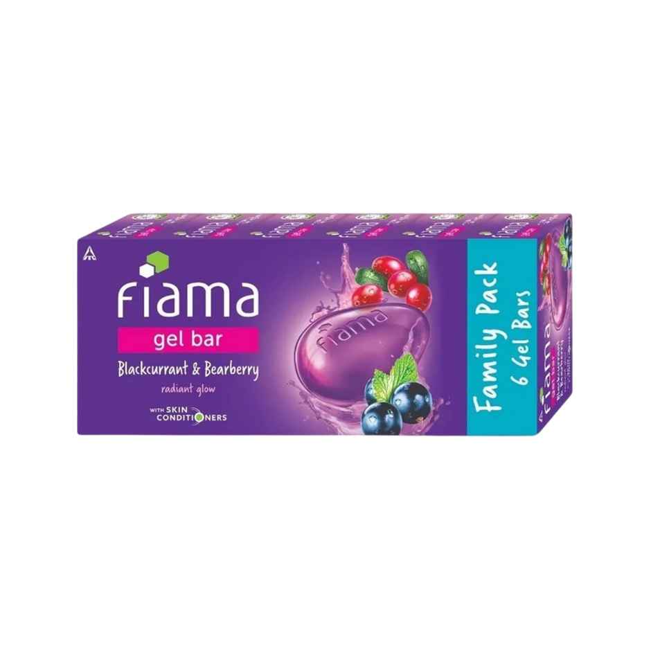Fiama Gel Bar Blackcurrant And Bearberry, With Skin Conditioners For Radiant Skin